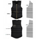 product variation RONIX Women's Rise Black/Gold CE Approved Impact Vest, XL (234266) image