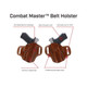 GALCO Combat Master Colt 5in 1911 Right Hand Leather Belt Holster (CM212)