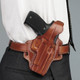 GALCO Fletch S&W L Frame High Ride Right Hand Leather Belt Holster (FL104)