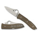 product variation SPYDERCO SpyOpera Brown PlainEdge Folding Knife (C255CMP) image