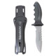 product variation Atomic Aquatics Ti6 pointed-tip titanium dive knife with a molded sheath image