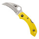 SPYDERCO Dragonfly 2 Salt Lightweight Yellow Hawkbill 2.3in Knife (C28SYL2HB)