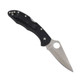 SPYDERCO Delica 4 2.875in Lightweight Black Folding Knife (C11PBK)