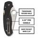 product variation SPYDERCO Para 3 Lightweight 2.92in Chromium Steel Knife (C223PBK) image