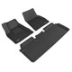 product variation 3D MAXPIDER Kagu Black All-Weather Floor Mats For Tesla Model S 2012-2014 (L1TL00001509) image