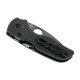 product variation SPYDERCO Lil Native 2.42in G-10 Black Compression Lock Black Blade Serrated Knife (C230GSBBK) image