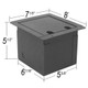 ELITE CORE Recessed Floor Box with Customizable Plate (FB-BLANK)