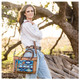 STS Mojave Sky Multi-Blue Aztec Satchel (STS31840)