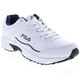 product variation FILA Men's Memory Sportland White/Fila Navy/Metallic Silver Running Shoes (FILA-1SR20831-109) image