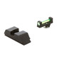 AMERIGLO Fits Glock 17,19,22,23,24,26,27,33,34,35,37,38,39 Green Fiber Front Black Rear Sight Set (GFT-114)