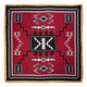 product variation SMOKY MOUNTAIN BOOTS Women's Madison Brown Distress Leather Western 7M Boots and WYOMING TRADERS Aztec Maroon Black Silk Scarf image