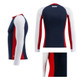 SWIX Men's RaceX Dark Navy L Bodywear LS Shirt and SWIX Men's RaceX Swix Red L Bodywear Pants