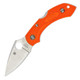SPYDERCO Dragonfly 2 Lightweight Orange FRN Handle PlainEdge Folding Knife (C28POR2)