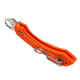 product variation SPYDERCO Dragonfly 2 Lightweight Orange FRN Handle PlainEdge Folding Knife (C28POR2) image