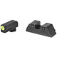 product variation AmeriGlo Trooper Glock Gen 5 sight set with LumiGreen front outline and serrated tritium rear image