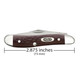 product variation CASE XX Peanut Jigged Brown Synthetic 2-Blade Pocket Knife (00046) image