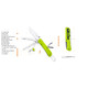 product variation RUIKE LD Multifunctional G10 Yellow and Green Knife (LD43) image
