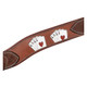 product variation MARTIN SADDLERY 2.75in Chocolate Breast Collar with Card Suite Tooling (BCW234CSCS) image