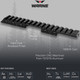 product variation WARNE Mountain Tech Black Anodized 15 MOA Picatinny Rail Adapter for CZ 457 11mm (7757M) image