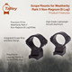 product variation TALLEY Weatherby Mark V Non-Magnum 6 Lug 1in Low Scope Mount (930706) image