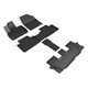 product variation 3D MAXPIDER Kagu Black R1/R2/R3 Floor Liners for Kia Telluride 7-Seat 2020-2024 (L1KA05101509) image