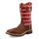 product variation TWISTED X Men's 12in Western Distressed Saddle and Ruby Work Boot (MXBNW01) image