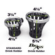 product variation CIRO Big Ass Chrome Drink Holder, No Mount (50007) image