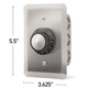product variation INFRATECH Single/Dual Input Regulator SS Wall Plate with Deep Gang Box image