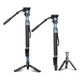 product variation SIRUI P424FS 4 Sections Carbon Fiber 360 Panning Monopod With VH-10 Fluid Video Head image