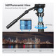 product variation SIRUI P424FS 4 Sections Carbon Fiber 360 Panning Monopod With VH-10 Fluid Video Head image