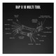 product variation LEZYNE RAP II 18 Black Bike Multi-Tool (1-MT-RAP-V318T04) image
