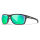 product variation WILEY X EYEWEAR Kingpin Sunglasses with Matte Graphite Frame and Captivate Polarized Green Mirror Lens (ACKNG07) image