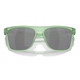 product variation OAKLEY Leffingwell Green Matte Trans Jade Frame/ Prizm Black Lenses Sunglasses (OO9100-1757) image