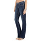 product variation MISS ME Women's Berry and Gold Mid-Rise Dark Blue Bootcut Jeans (M3080B53) image