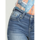 product variation MISS ME Women's Vibrant Winged Light Blue Mid-Rise Skinny Jeans (M3080S48) image