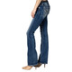 product variation Miss Me Women's Cross Stars Dark Blue Mid-Rise Bootcut Jeans with Embroidery & Faux Flap Pockets (M3444B109V) image