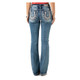 product variation MISS ME Women's Arrow Horseshoe Lucky Bootcut Light Blue Jeans (M3853B) image