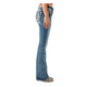product variation MISS ME Women's Arrow Horseshoe Lucky Bootcut Light Blue Jeans (M3853B) image