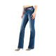 product variation MISS ME Women's Autum Leaves Mid Rise Bootcut Jeans with Faux Flap Pockets (M3917B) image