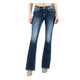 product variation MISS ME Women's Mid Rise Bandana Dream Catcher Dark Blue Bootcut Jeans (M3935B) image