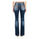 product variation MISS ME Women's Mid Rise Bandana Dream Catcher Dark Blue Bootcut Jeans (M3935B) image