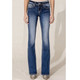 product variation MISS ME Women's Mid-Rise Wild Horseshoe Dark Blue Bootcut Jean (M3956B) image