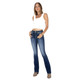 product variation MISS ME Women's Raised Silver Wings Medium Dark Wash Bootcut Jeans (M5082B145) image
