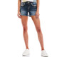 product variation MISS ME Women's Dreamy Clouds Embellished Shorts with Faux Flap Pockets (M9163H) image
