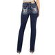 product variation Miss Me Women's Western Longhorn Dark Blue Mid-Rise Bootcut Jeans (M9222B) image