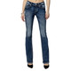 product variation Miss Me Women's Scalloped Edge Cross Dark Blue Mid-Rise Bootcut Jeans (M9268B) image