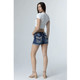 product variation MISS ME Women's Sequin Garden Delight Dark Blue Shorts (M9280H) image