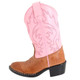 product variation OLD WEST Girl's J Toe Tan Canyon/Pink Western Boot (8139) image