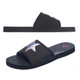 product variation SHOWAFLOPS Women's Casual Slip-Resistant Black Slides with Neoprene Strap and Silver Hologram Star (2442) image
