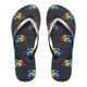 product variation SHOWAFLOPS Womens Rainbow Lips Black/Hologram Flip-Flops (8002) image